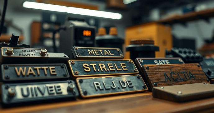 Placas de identifica&ccedil;&atilde;o de equipamentos essenciais