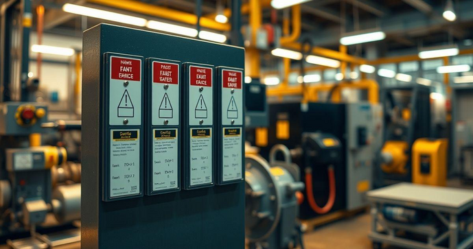 Placas de identifica&ccedil;&atilde;o de equipamentos industriais aumentam seguran&ccedil;a e efici&ecirc;ncia