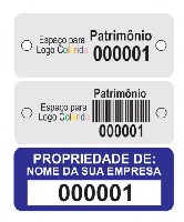 Placas de identificação em PVC