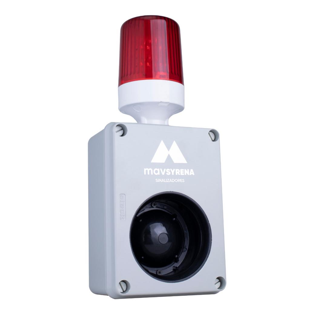 sinalizador giroflex 220v vermelho